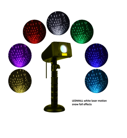 LEDMALL White Laser Christmas Lights with Snow fall motion effects is here!