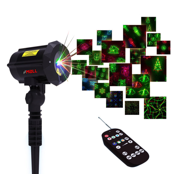 Motion Pattern 3 models in 1 Continuous 18 Patterns LEDMALL RGB Outdoor Laser Garden and Christmas Lights - LedMall
