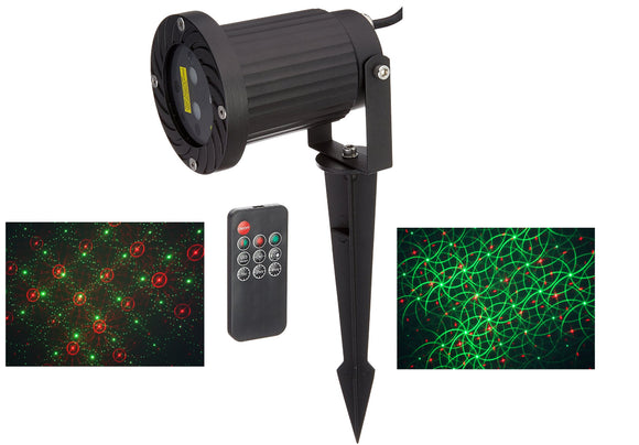 Remote Control Red and Green Laser motion firefly with 12 patterns Laser Christmas (motion) - LedMall
