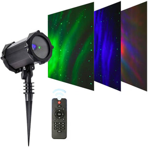 Moving Vivid Yellow Laser Firefly Star Lights with Aurora Effects Garden Decorative and Christmas Lights
