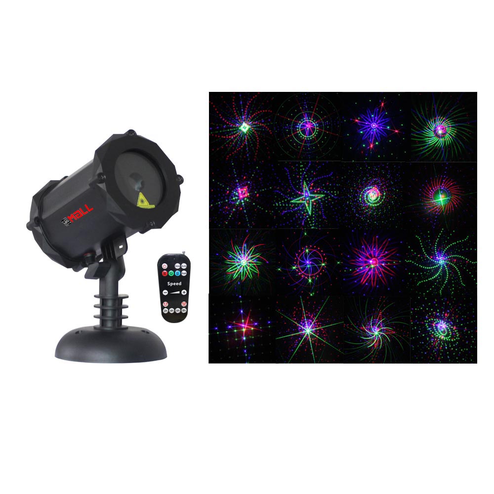 LedMAll® Bluetooth RGB Firefly with Large motion patterns Laser Christmas Lights, decorative, landscape and garden projector with remote control and timer - LedMall