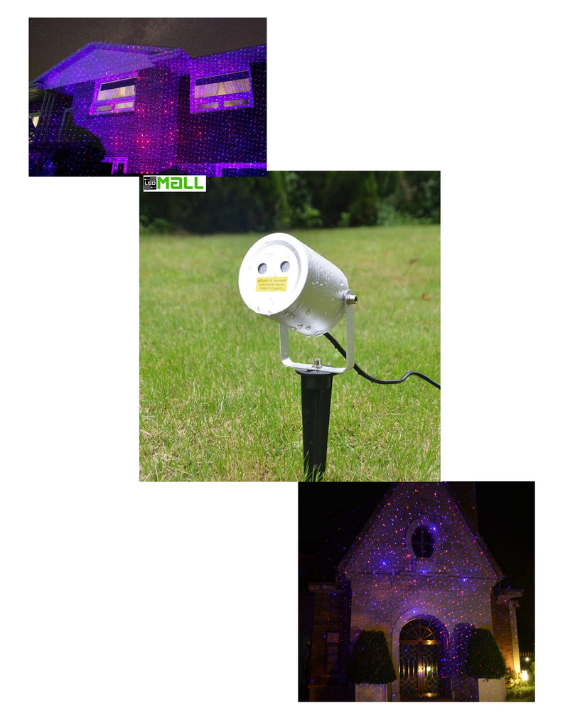 Blue and Red Moving Firefly Remote Control Laser Lights For Events, Parties and Landscape Decor. (motion) - LedMall